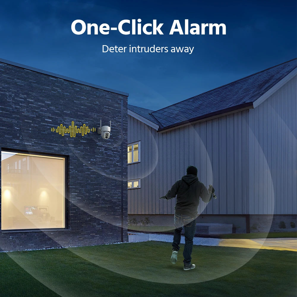 Annke 4MP Solar Security Cameras 12 Inch LCD PTZ WiFi Color Night Vision PIR
