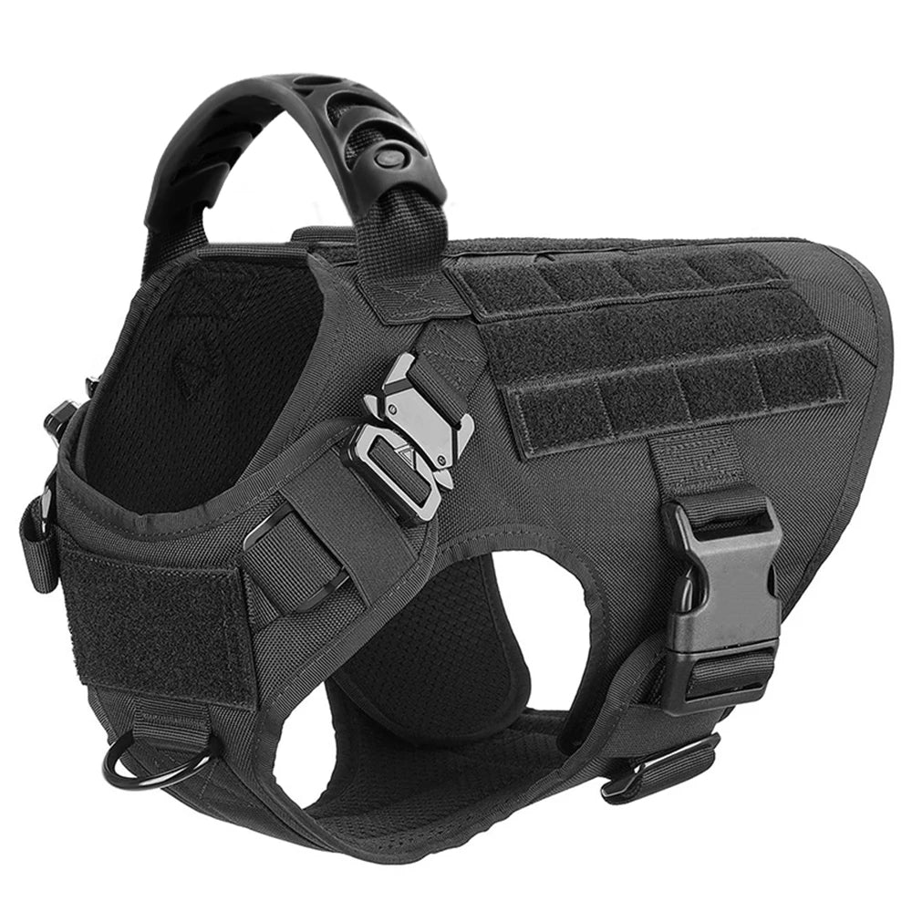 Padded Nylon Dog Harness And Leash Set Quick Release Vest