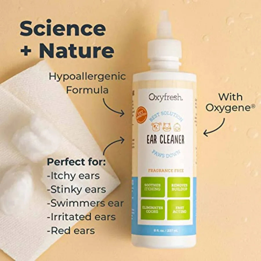 Advanced Pet Ear Cleaner For Dogs And Cats Gentle Ear Cleaning Solution