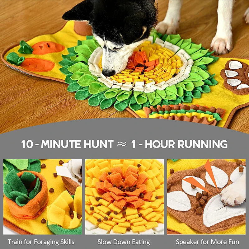 New Pet Smell Foraging Mat For Dogs Slow Feed Training Blanket Interactive Toy