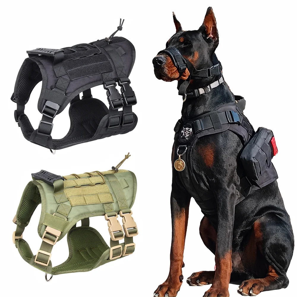 Big Dog Tactical Harness Waterproof Explosion Proof Vest For Medium To Large Dog