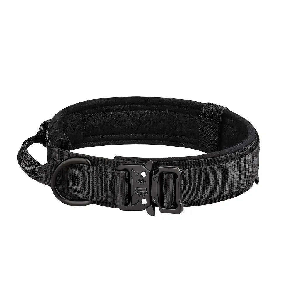 Adjustable Tactical Dog Collar And Leash Set With Control Handle For All Sizes