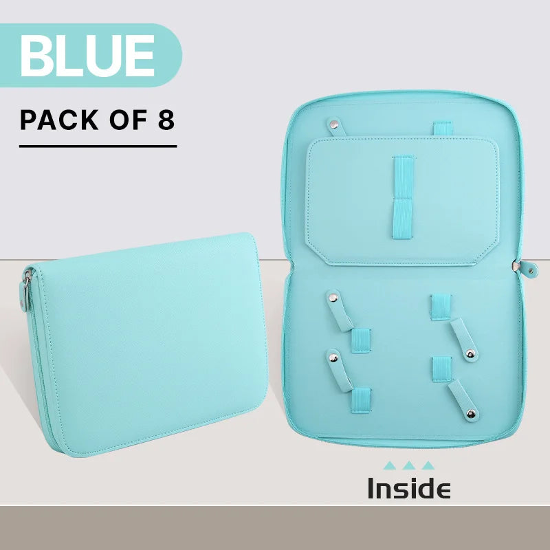 Fenice Barber Pet Scissors Storage Case Portable PU Leather Waterproof Pouch