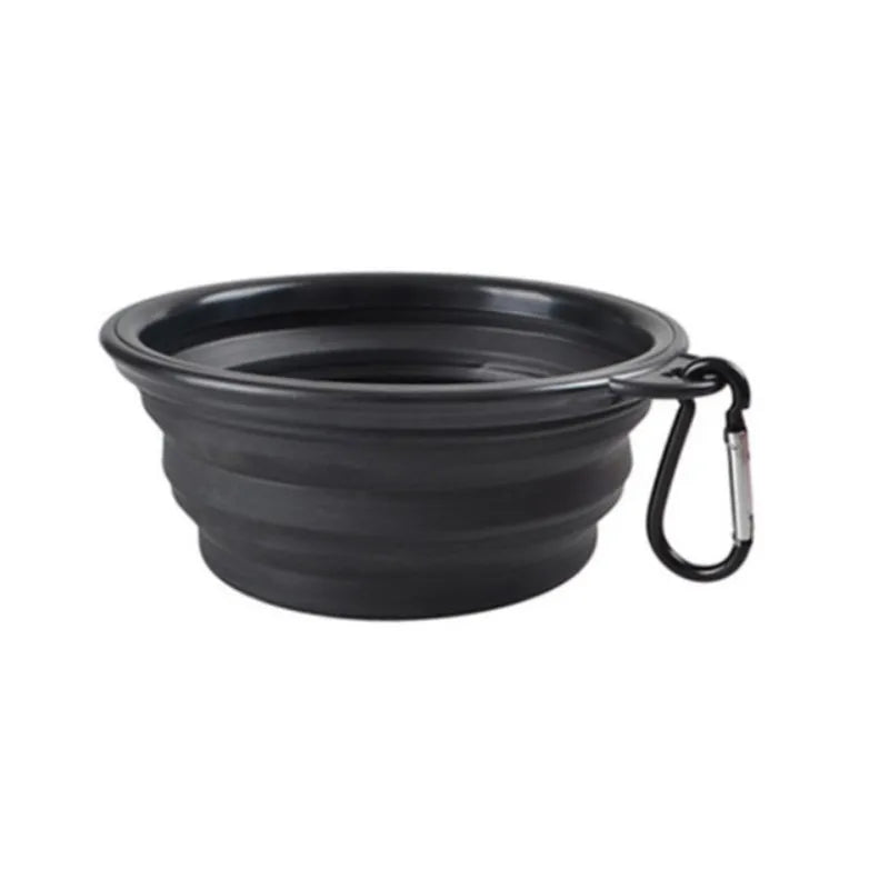 Portable Pet Food Bowl Durable TPR Collapsible Silicone Travel Dog Cat Bowl