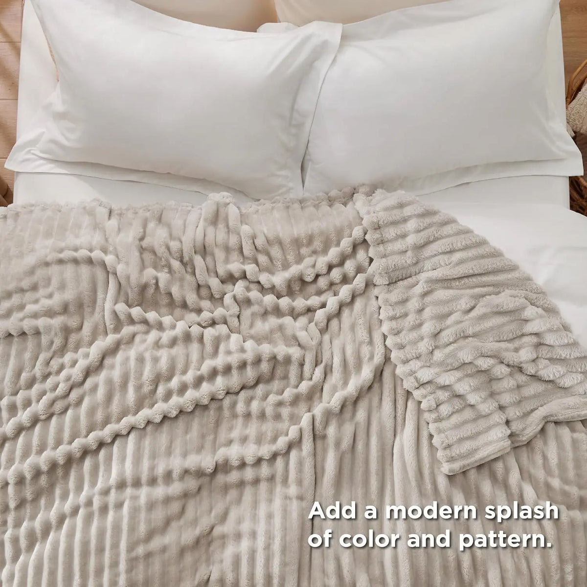 Super Soft Fleece Blanket Large Throw 108x92 Inch All Season Warm Couch