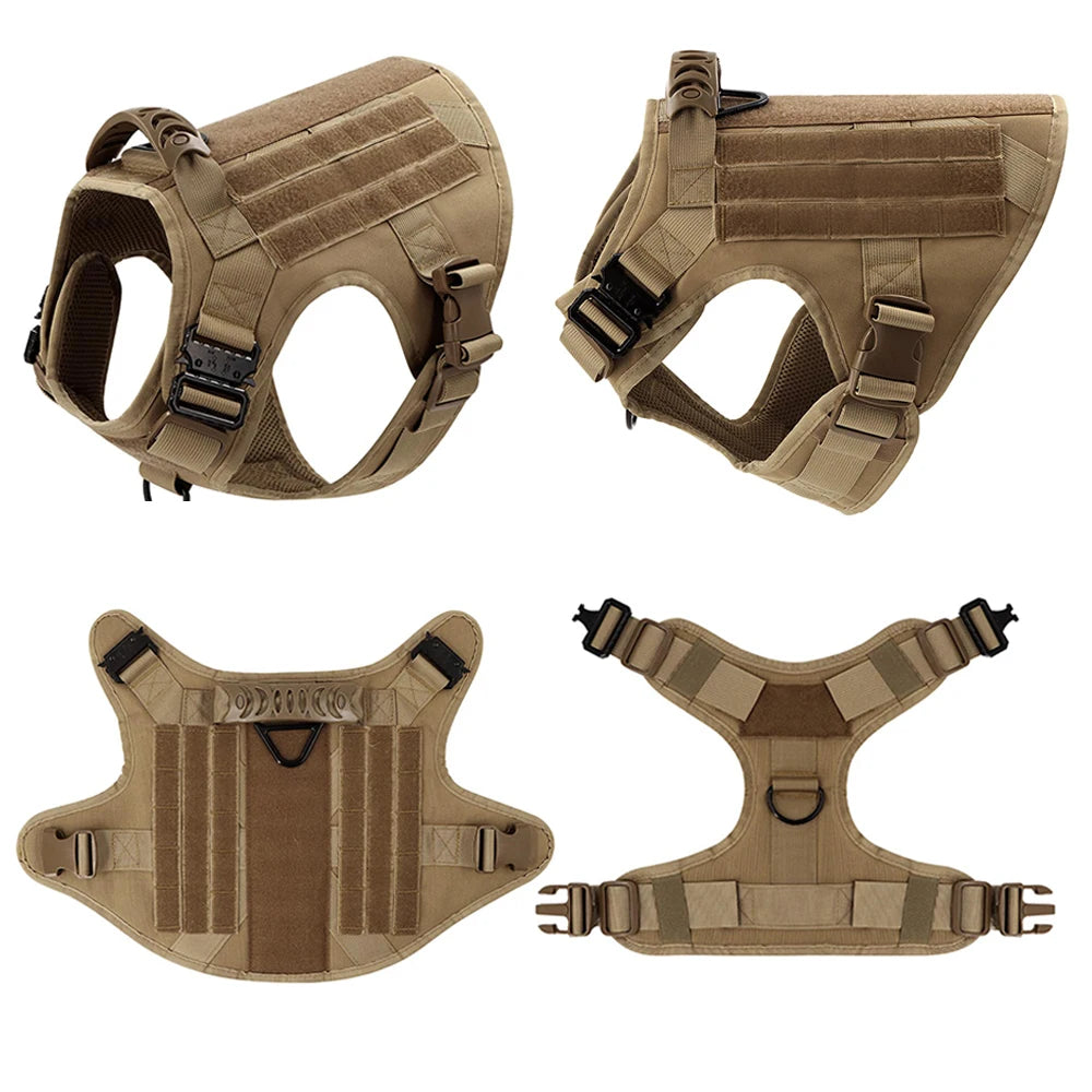 Padded Nylon Dog Harness And Leash Set Quick Release Vest