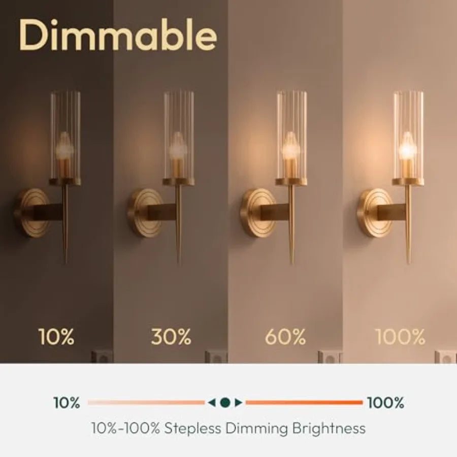 6 Pack E26 B11 LED Chandelier Bulbs 60W Eq 450LM 2700K Soft White Dimmable