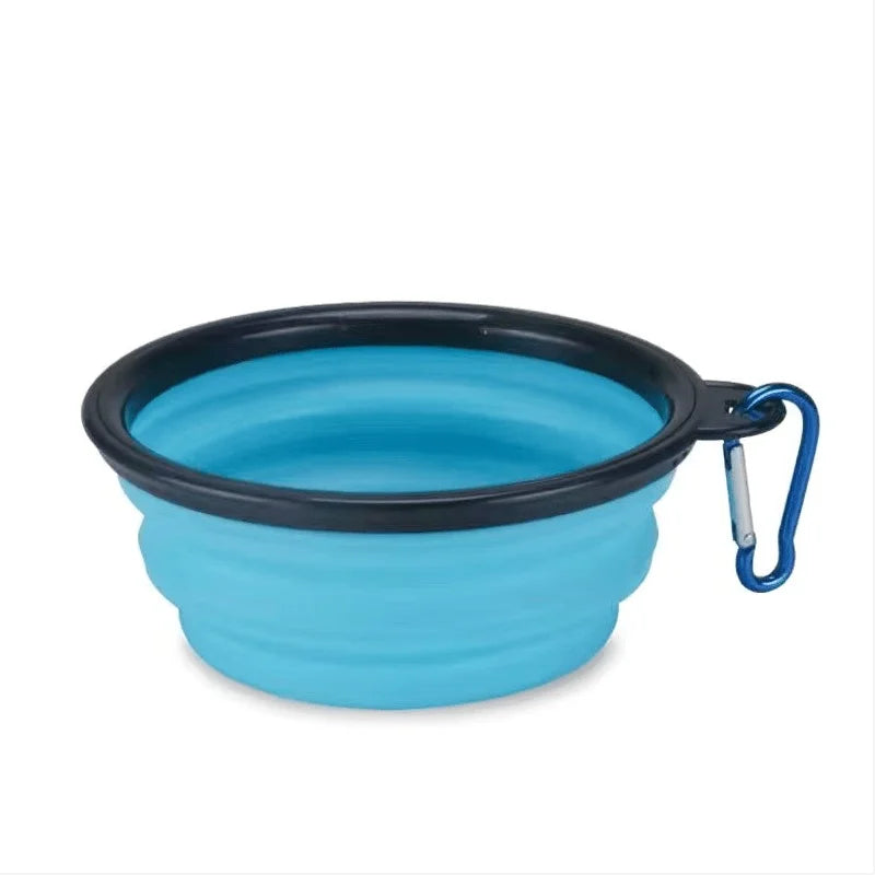Portable Pet Food Bowl Durable TPR Collapsible Silicone Travel Dog Cat Bowl