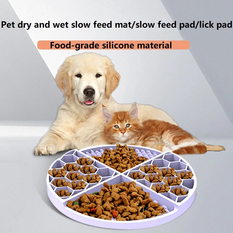 Licking Mat For Dogs And Cats Silicone Slow Feeder With Suction Cup GCP02