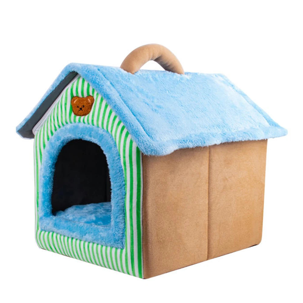 Foldable Cat Cave Bed Washable For Extra Small Dogs And Small To Medium Cats