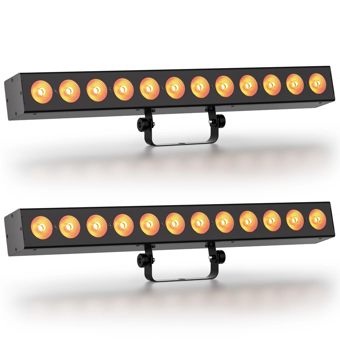 U'King 2Pcs RGBWA UV Wall Washer Light DMX512 12x6W LED Rechargeable Stage Light