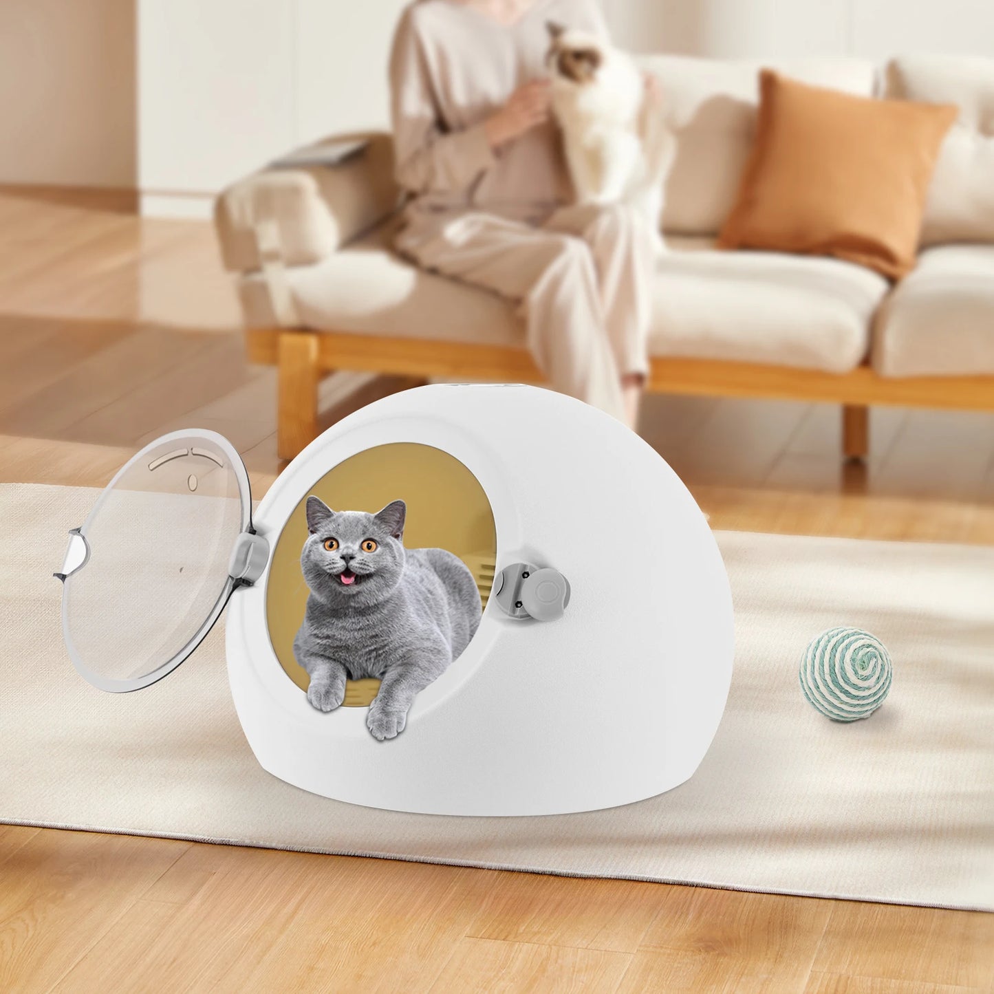 600W Portable Pet Dryer Box For Cats And Puppies Home Grooming