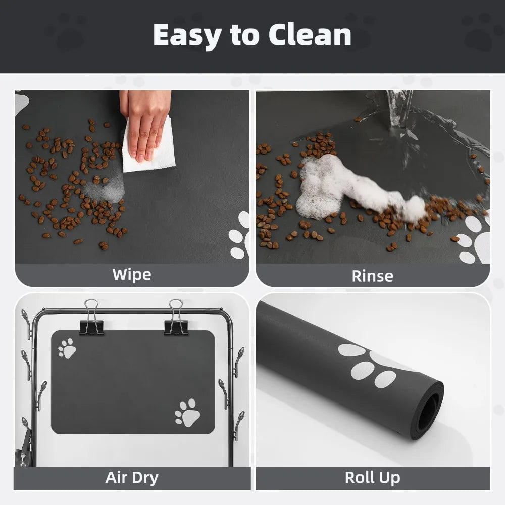 Super Absorbent Pet Feeding Mat Quick Dry Anti Slip for Dogs and Cats Easy Clean