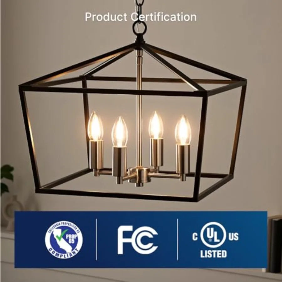 60W Equivalent LED Chandelier Bulbs Dimmable E12 B11 Clear Filament 6 Pack