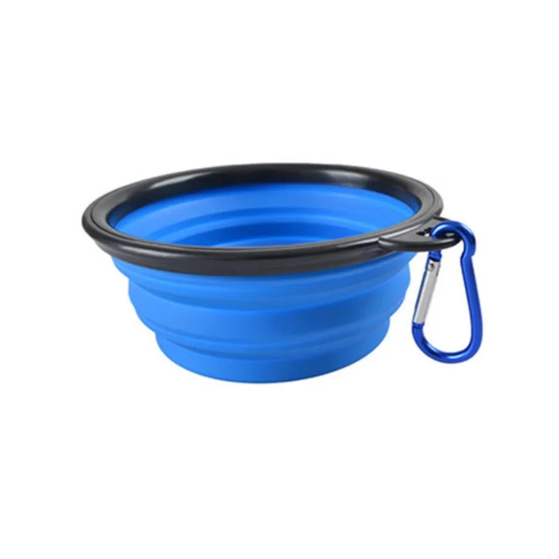 Portable Pet Food Bowl Durable TPR Collapsible Silicone Travel Dog Cat Bowl