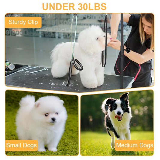 Stainless Steel Telescopic Dog Grooming Table Arm With Restraint Rope Holder