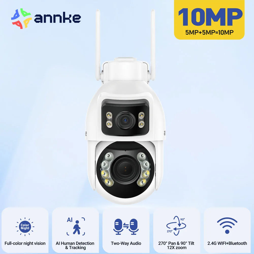 Annke 3 Inch 5MP PTZ Dual Lens WiFi Security Camera Outdoor Surveillance
