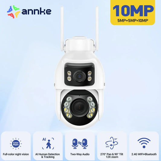 Annke 3 Inch 5MP PTZ Dual Lens WiFi Security Camera Outdoor Surveillance