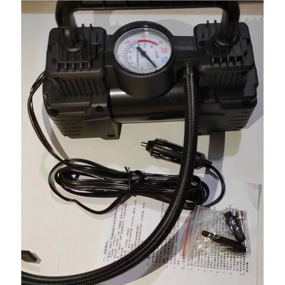 12V 150PSI Electric Tire Inflator Air Pump With LED Light For Car And Bicycle