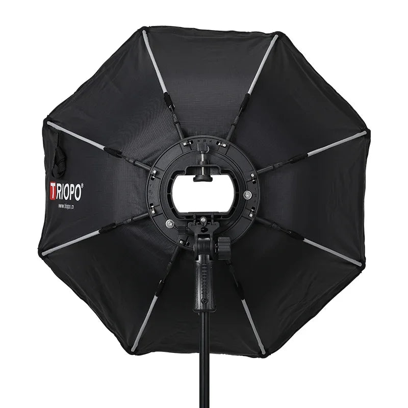 TRIOPO 65cm Foldable Octagon Softbox For Godox Yongnuo Speedlite Flash