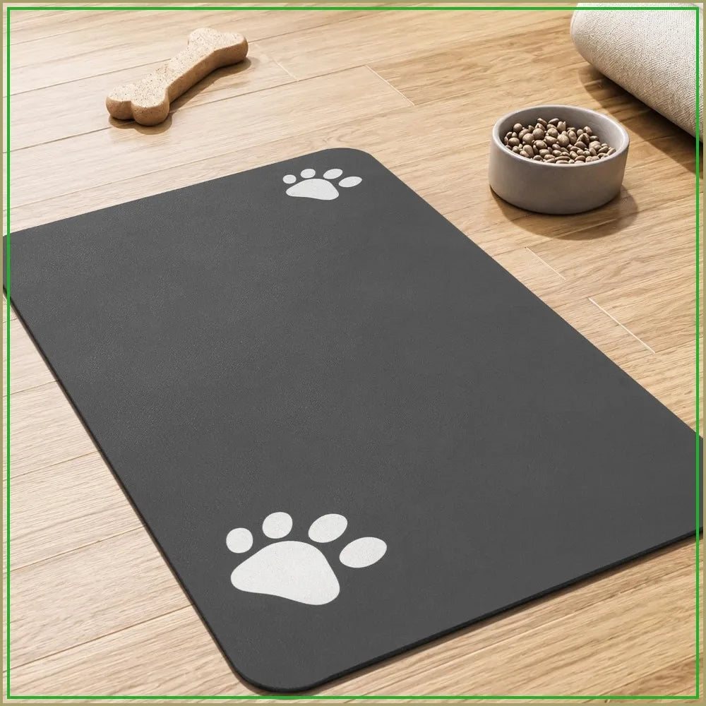 Super Absorbent Pet Feeding Mat Quick Dry Anti Slip for Dogs and Cats Easy Clean