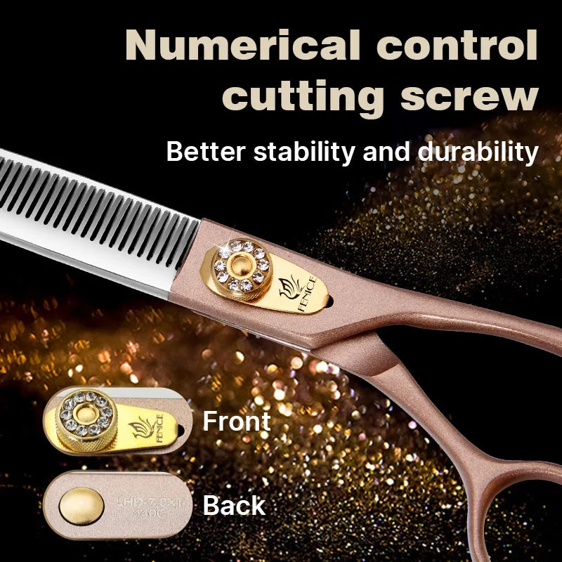 Fenice 7.5 Inch JP440C Pet Grooming Thinning Scissors Thirty Five Percent