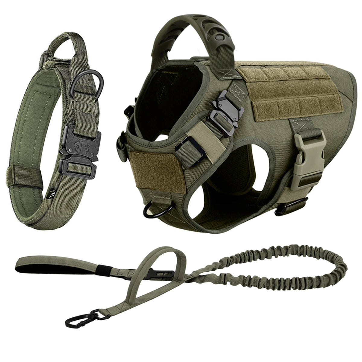 Padded Nylon Dog Harness And Leash Set Quick Release Vest