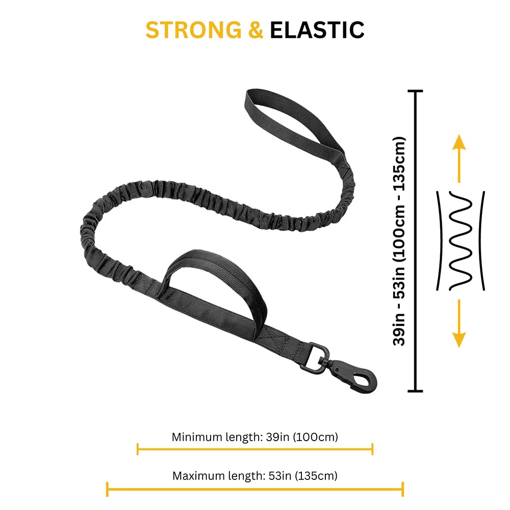 Tactical Dog Harness Leash Set for Large Dogs No Pull Training Vest Handle