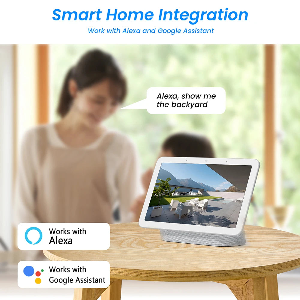 ANRAN 2K Solar Security Camera 4 Pack Wireless 2.4G WiFi Floodlight Night Vision