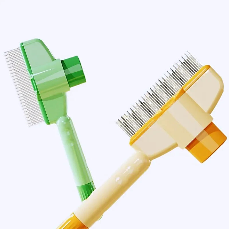 Dog Comb Pet Hair Remover One Button Self Cleaning Cat Brush Grooming Tool