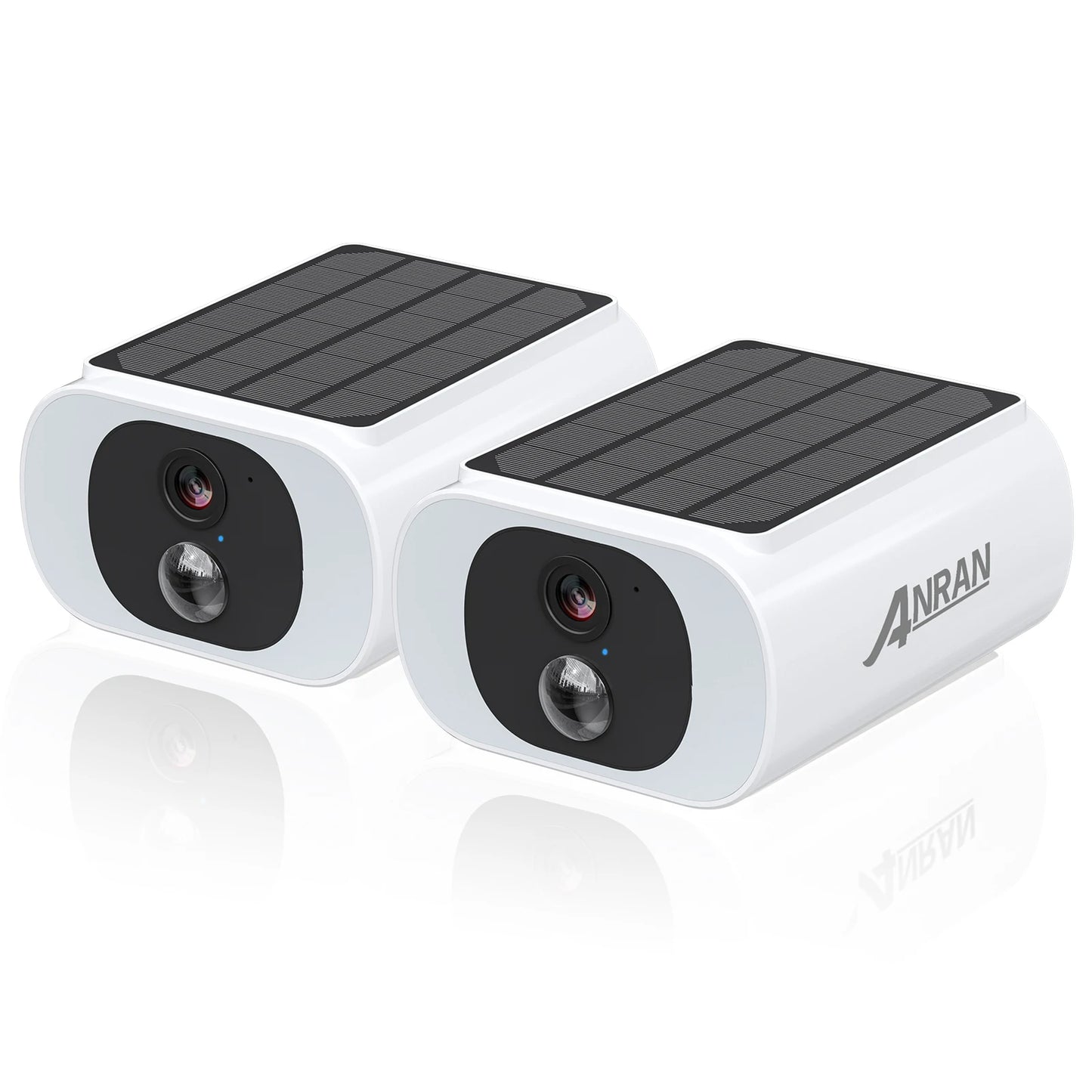 ANRAN Outdoor Wireless WiFi Camera 2.4G 3MP Solar Floodlight Color Night Vision