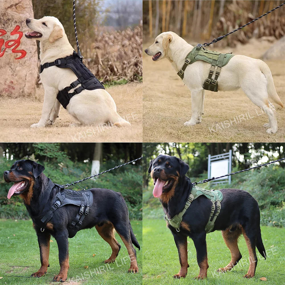 Big Dog Tactical Harness Waterproof Explosion Proof Vest For Medium To Large Dog