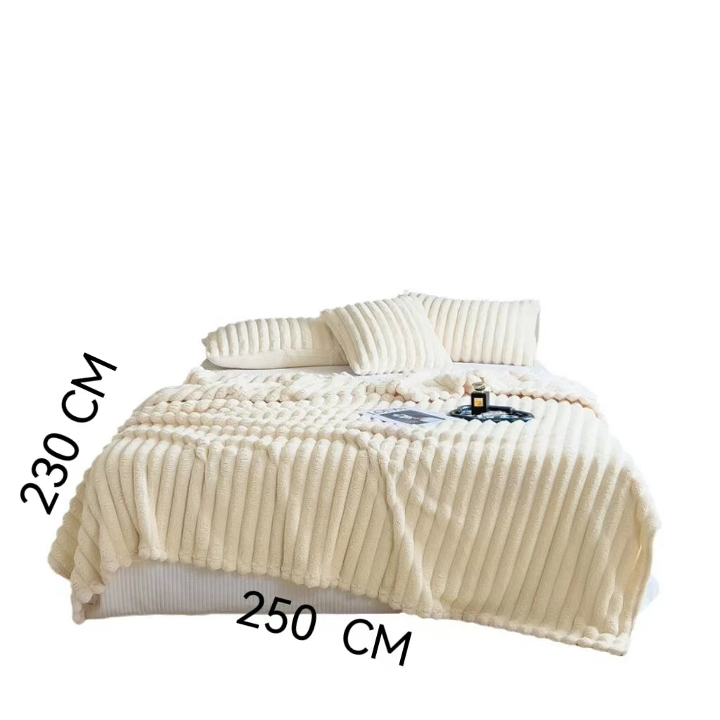 Super Soft Fleece Blanket Large Throw 108x92 Inch All Season Warm Couch