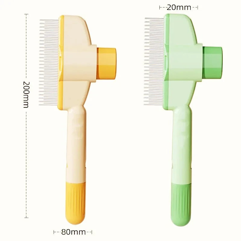 Dog Comb Pet Hair Remover One Button Self Cleaning Cat Brush Grooming Tool