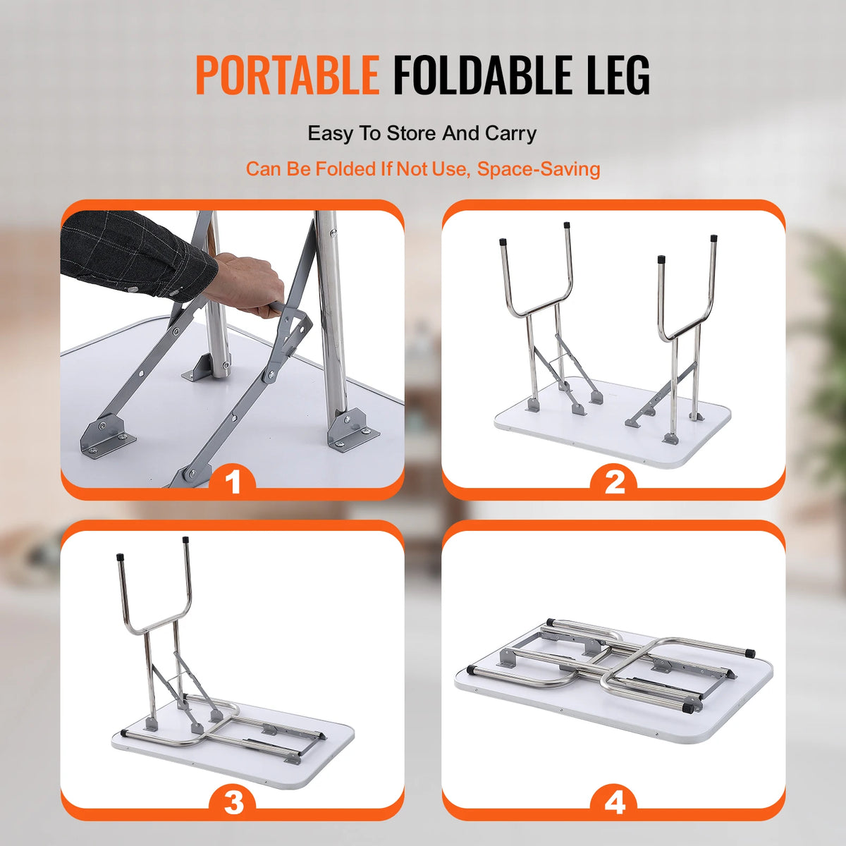 SucceBuy Foldable Pet Grooming Table With Clamp And Safety Loop